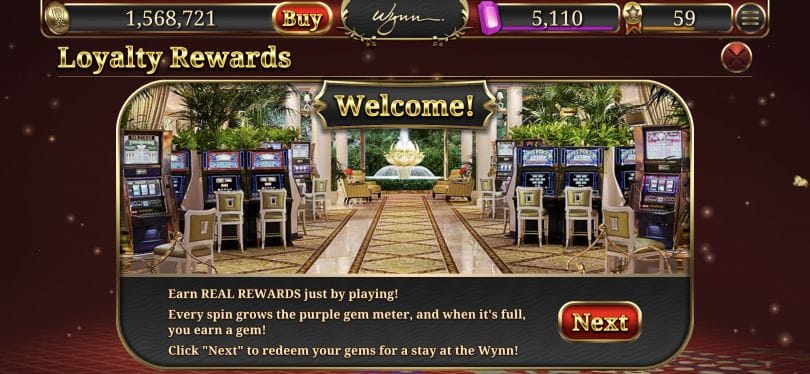 Wynn Slots lets you earn free nights at Wynn Las Vegas