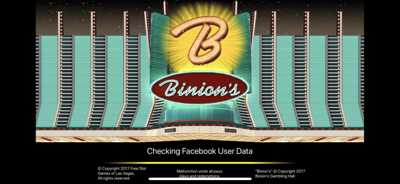 Binion's Casino loading screen