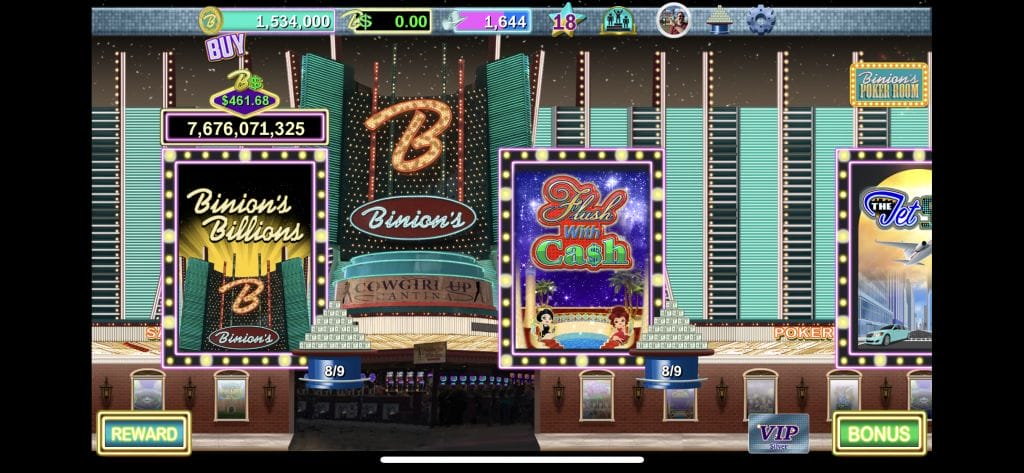 Binion's Casino slot room