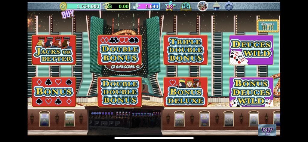 Binion's Casino video poker room