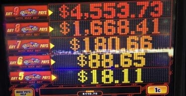 Quick Hit by Bally Jackpots at max bet