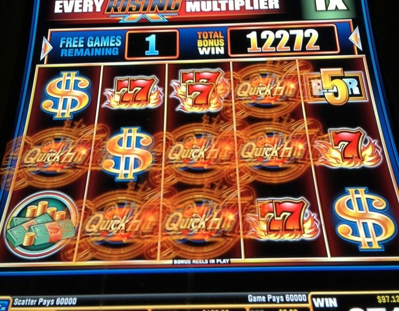 Quick Hit by Bally six symbols bonus