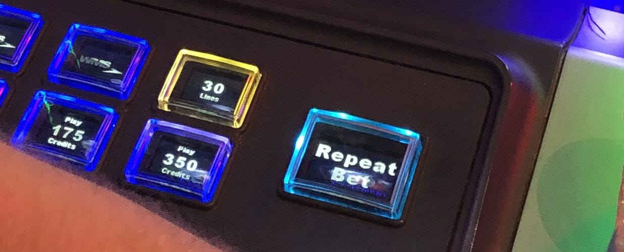 Repeat Bet button on WMS machine