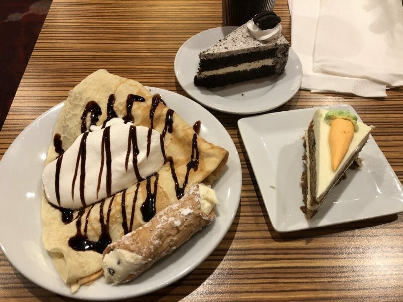 Excalibur Buffet lunch dessert crepe