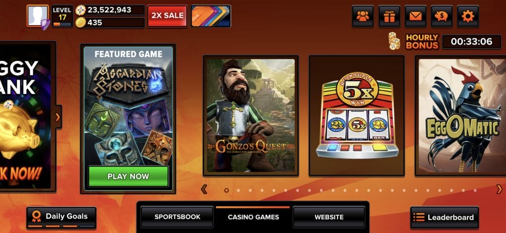 Mohegan Sun slot lobby