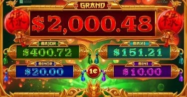 Dragon Lanterns Gimmie Games Aristocrat progressives