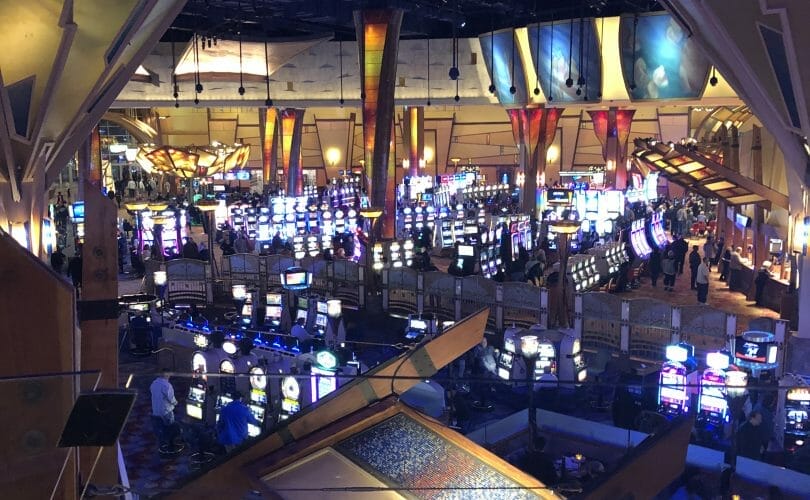 Mohegan Sun overhead slot floor