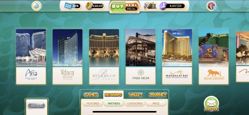 MyVegas Slots rewards partners