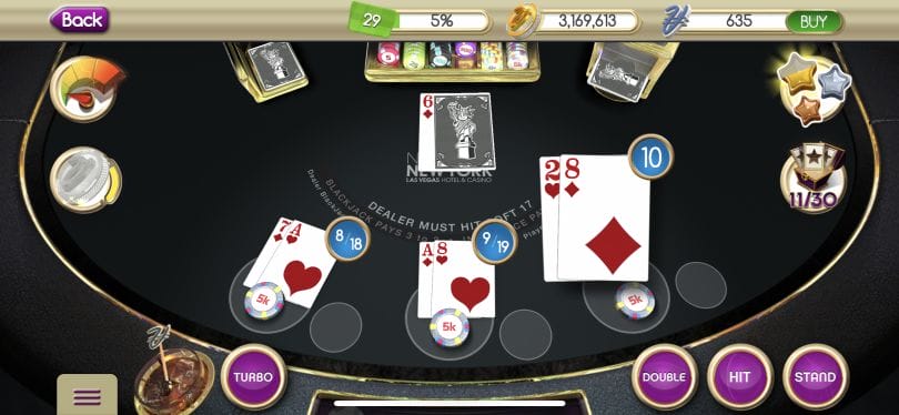 myVEGAS Blackjack game