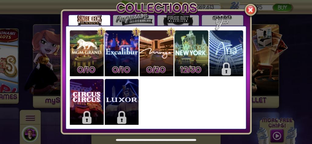 myVEGAS Card Collections