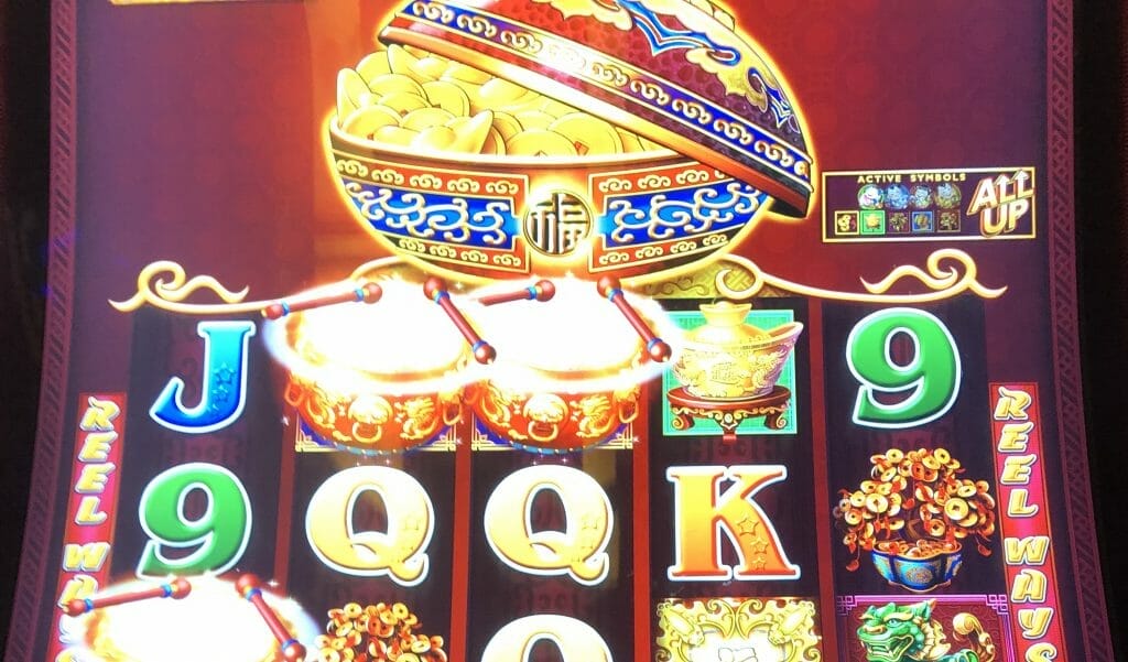 Dancing Drums pot is full of coins