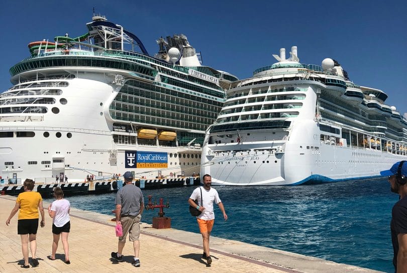 Royal Caribbean ships in Cozumel Mexico