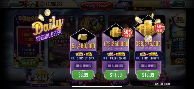 Vegas Words bonus offer