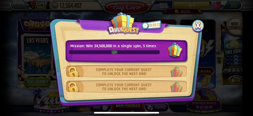 Vegas Words daily quest