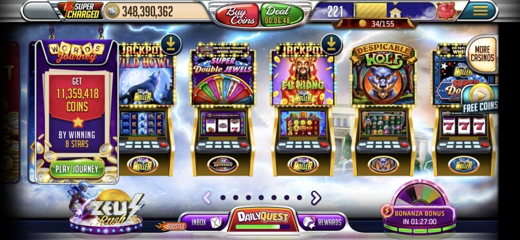 Vegas Words slot lobby