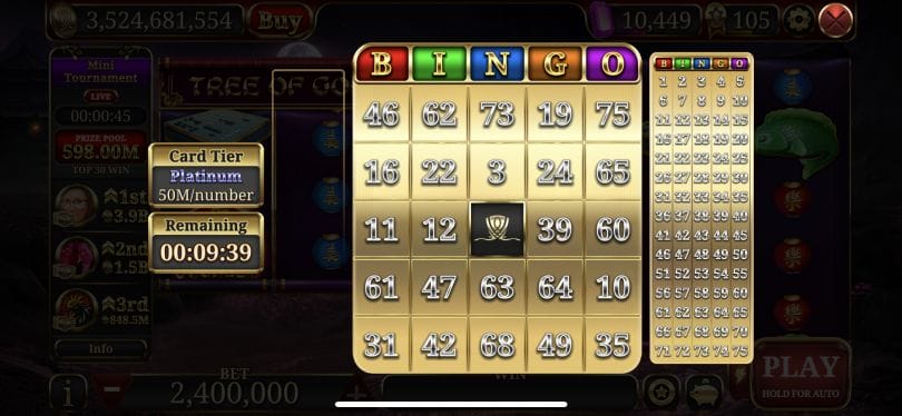Wynn Slots bingo