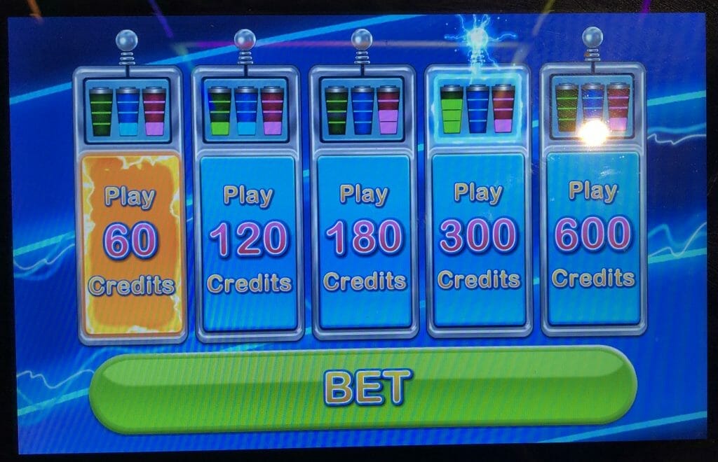 Electromax by IGT bet panel