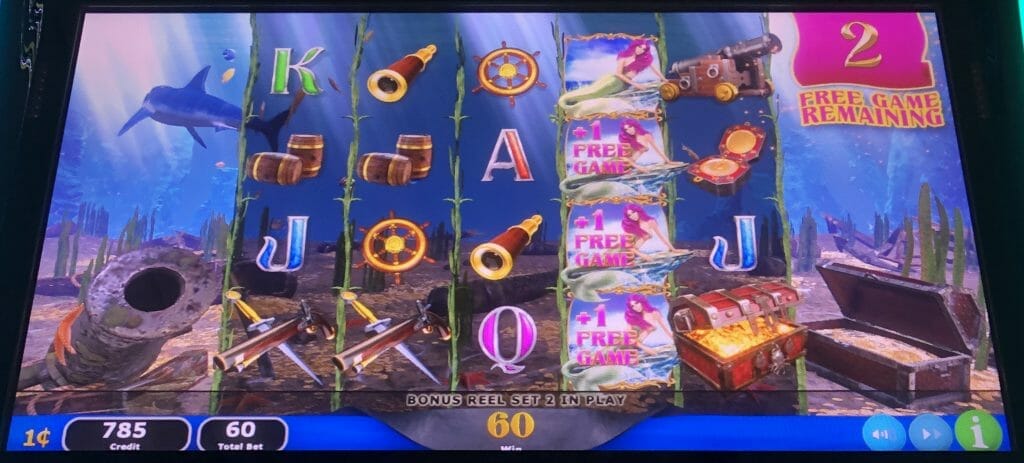 Reef of Riches by IGT free spin retrigger