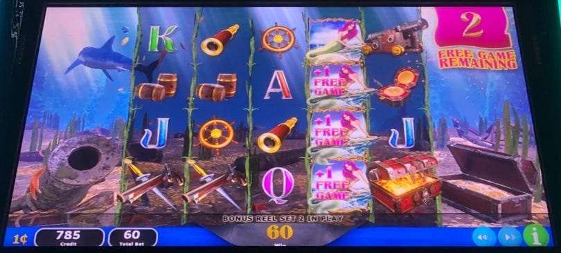 Reef of Riches by IGT free spin retrigger