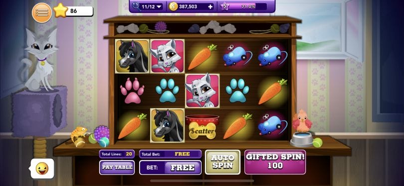 Bingo Blitz slot example