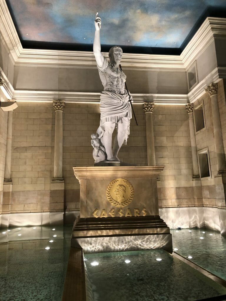 Statue in Caesars Atlantic City