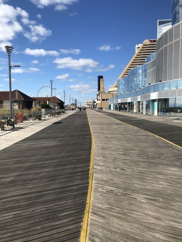 Boardwalk during the day in Atlantic City