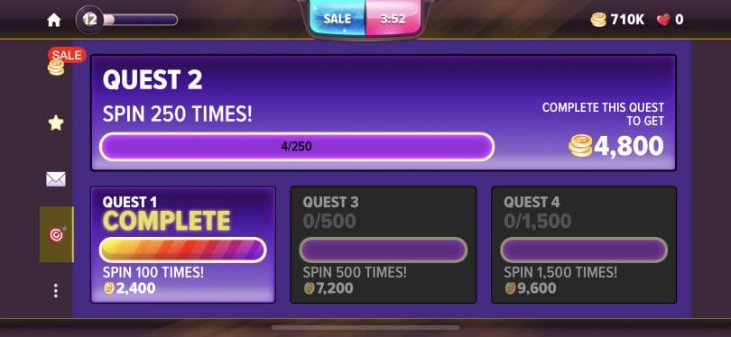 Hard Rock Social Casino daily quests