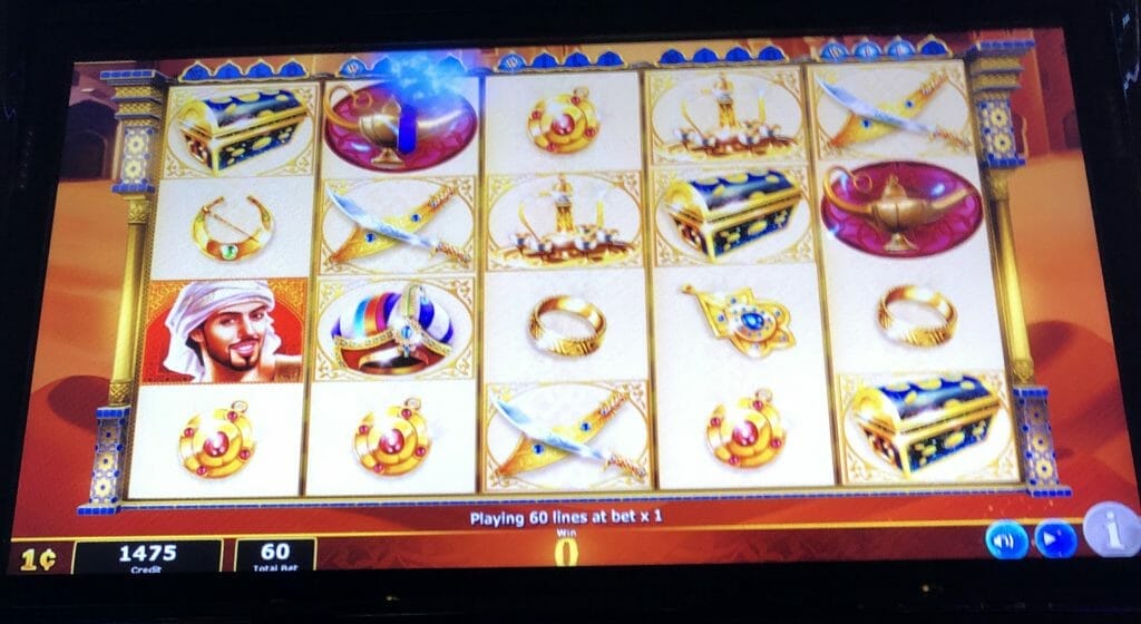 Aladdin's Fortune 3D by IGT landed magic lamps