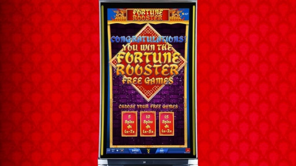 Fortune Rooster by IGT free spin bonus choice
