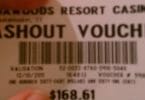 Casino voucher TITO ticket picture