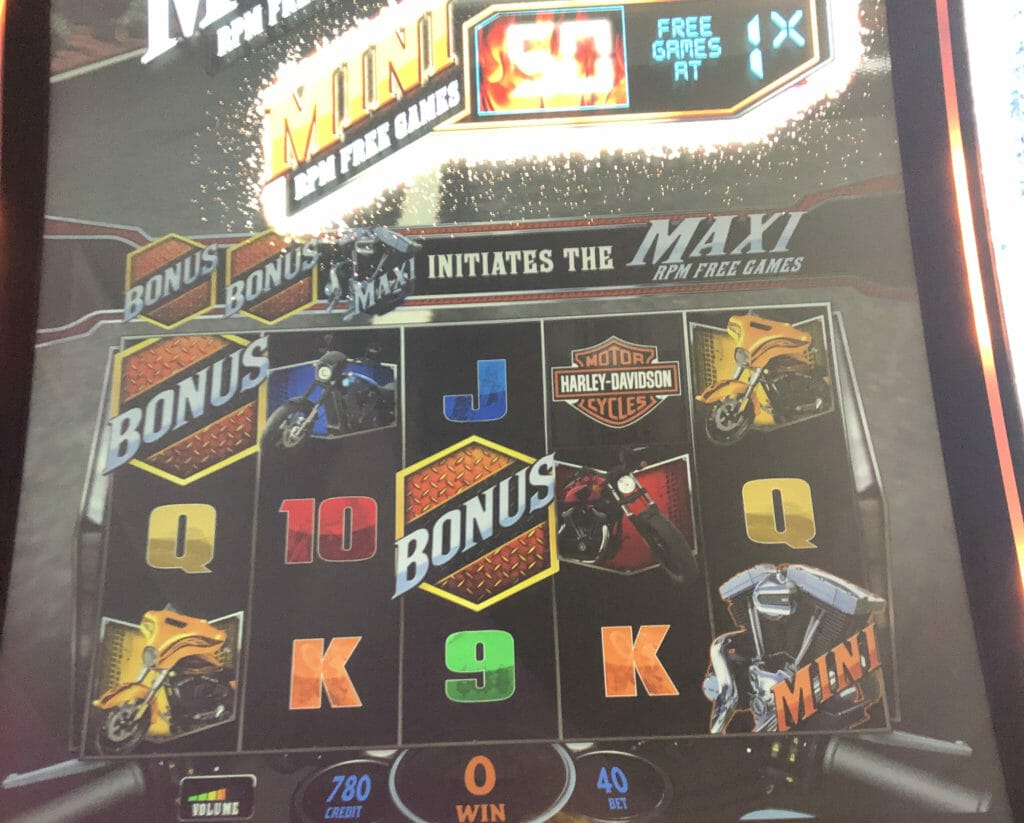 Harley Davidson by IGT mini free games awarded