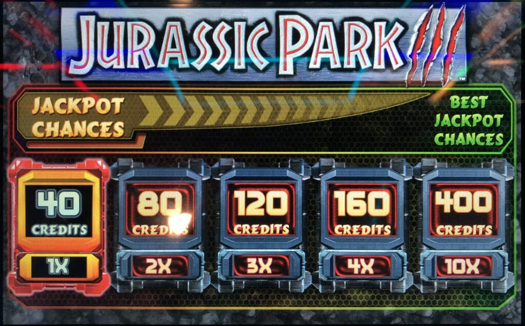Jurassic Park by IGT bet panel