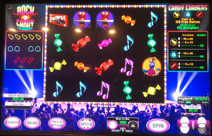 U1 rock candy slot machine