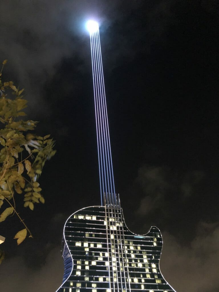 Seminole Hard Rock in Hollywood Florida guitar hotel