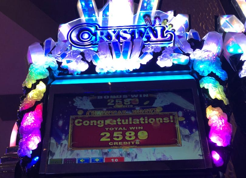 Crystal bonus win top box