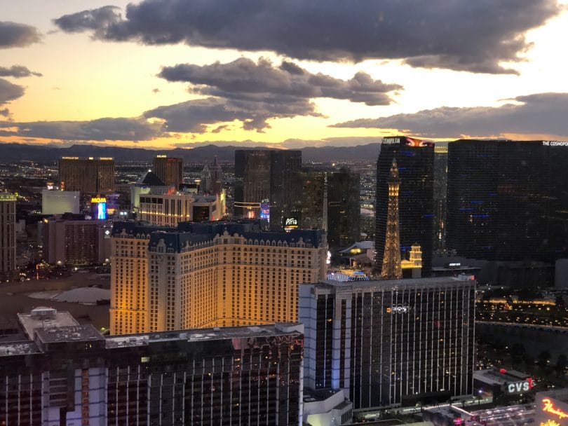 Las Vegas skyline from High Roller
