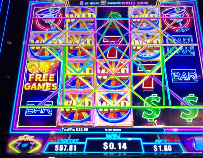 Quick Spin Super Lit Vegas by Ainsworth final spin $33 win
