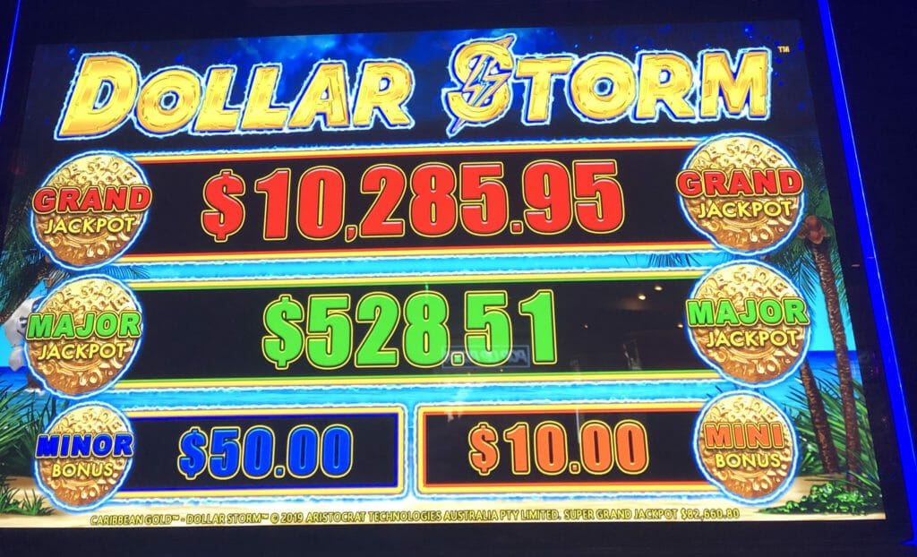 Dollar Storm de Aristocrat top box