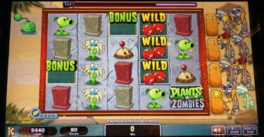 Plants vs Zombies 3D by Spielo two bonus symbols