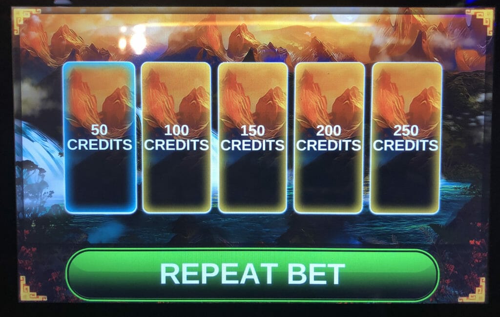 Samurai Dynasty by IGT bet panel