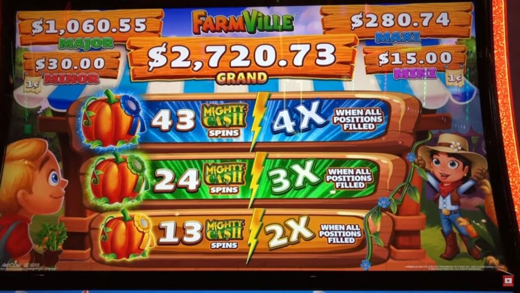 Farmville by Gimmie Games/Aristocrat multipliers