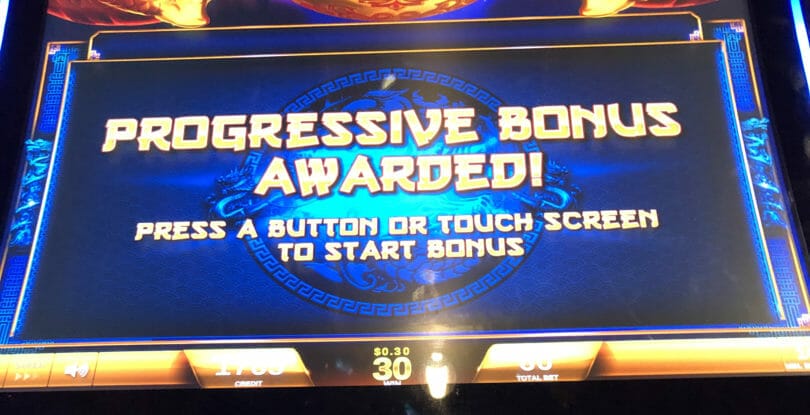 Fortune Coin by IGT progressive awarded