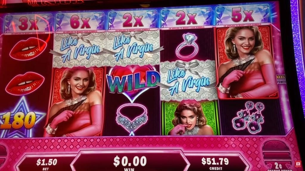 Madonna by Gimmie Games Like a Virgin bonus trigger
