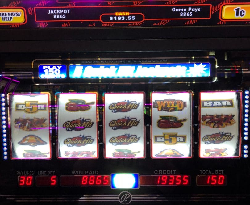 Slot machine hits jackpots