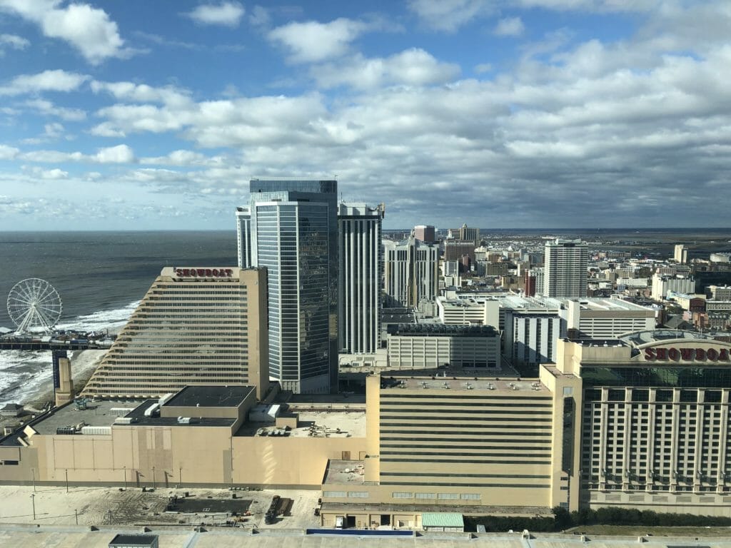Ocean Casino Resort looking south