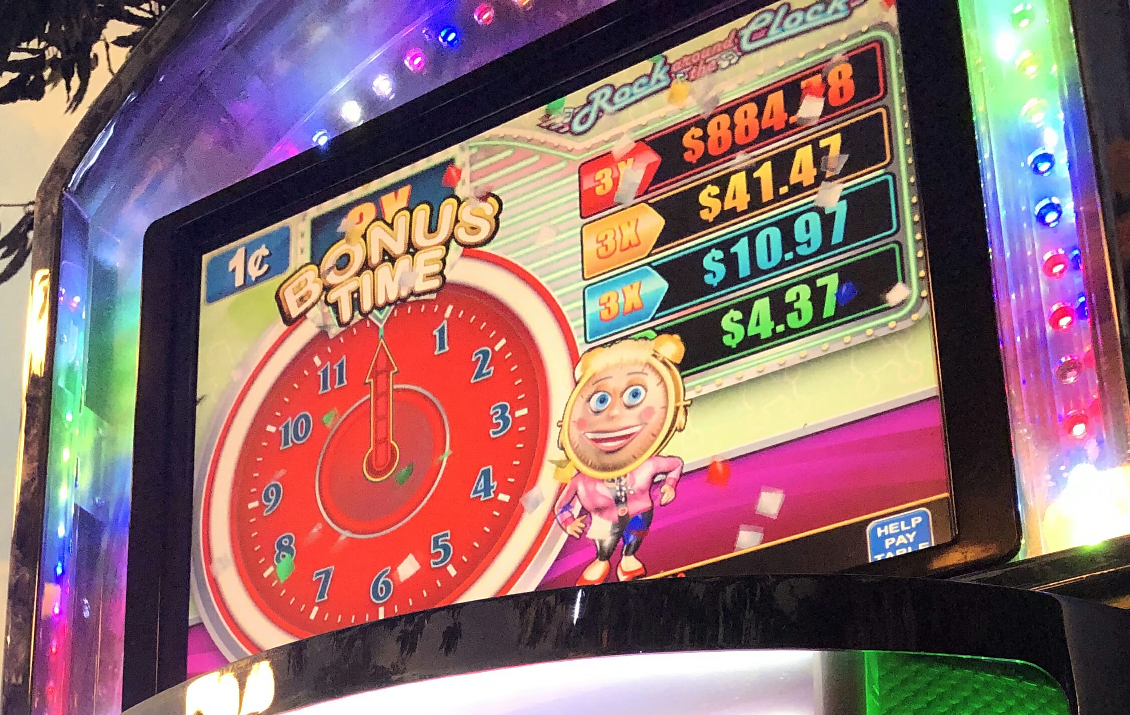 chumash casino and slot machine bursting thermometer