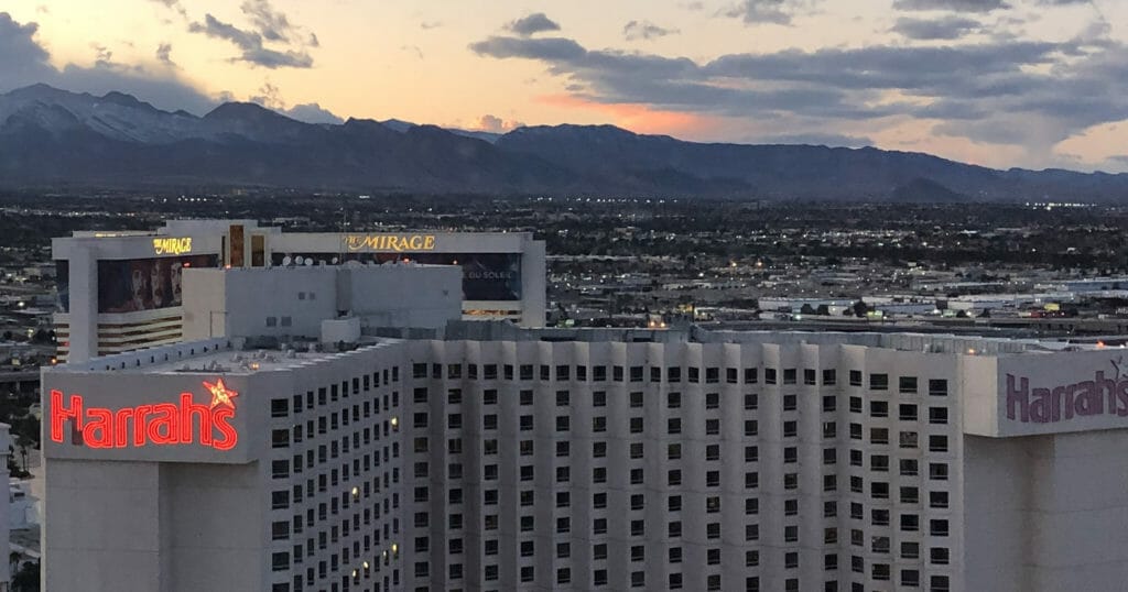 Harrah's Las Vegas from the High Roller observation wheel