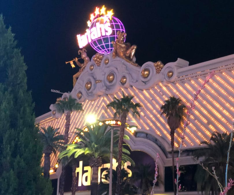 Harrah's Las Vegas at night