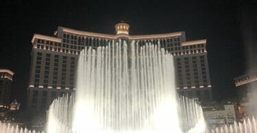 Bellagio fountains in Las Vegas