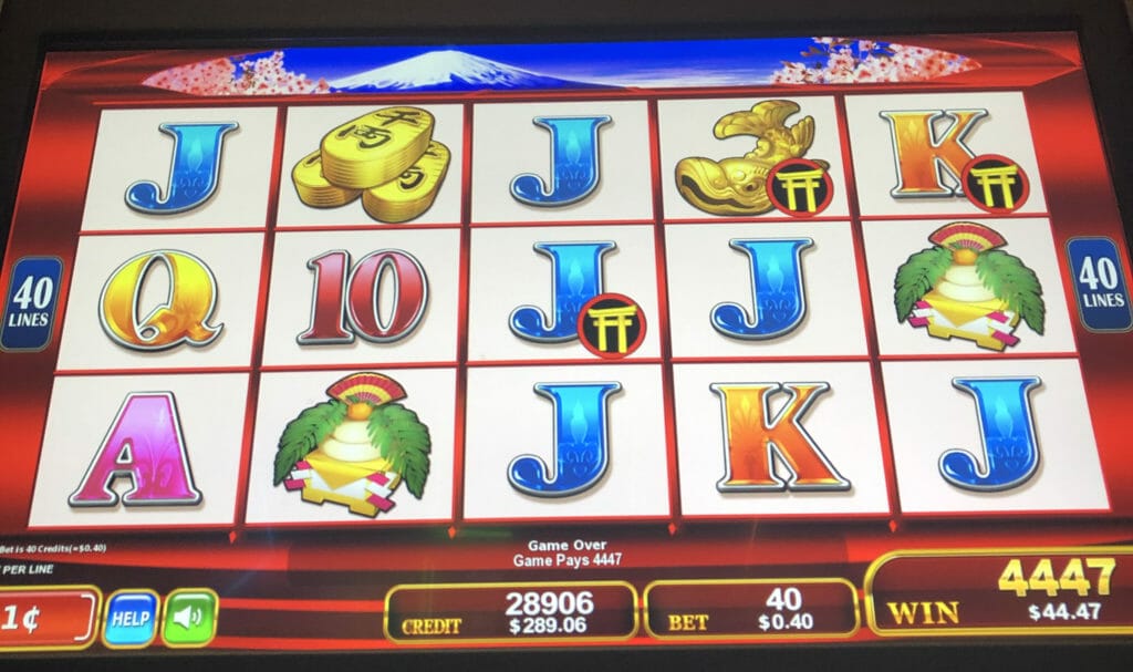 Samurai Secrets by Konami 100x bonus outcome